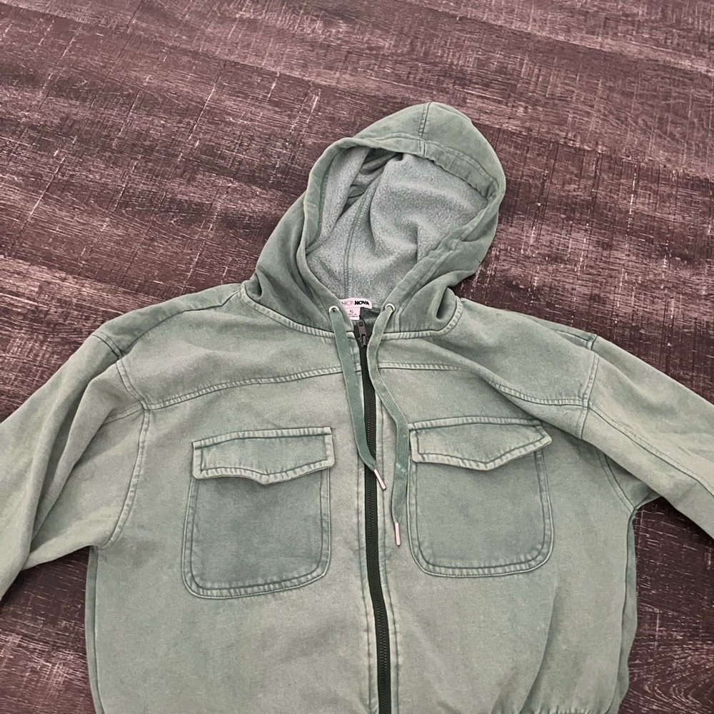 Green Hooded Jacket